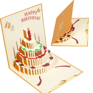 o[Xf[J[h aJ[h  l |bvAbv bZ[WJ[h  3D birthday card O[eBOJ[h яo t