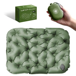 LLAP 折りたたみマット エアー 座布団 シート クッション (厚さ5cm/折りたたみ/軽量 コンパクト) キャンプマット アウトドア マット レジャーシート 収納ケース付き 花見 キャンプ アウトドア
