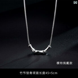ネックレス メンズ ジュエリー 竹 ネックレス メンズ ヒップ ホップ チタン 鋼 ペンダント 高級 鎖骨 チェーン ショート 彼氏への ギフト