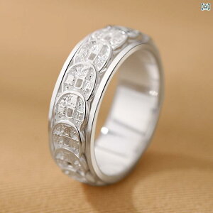 �w�� �����O �����Y Luotai �V ��׍H �t 990 �X�^�[ �����O �V���o�[ �� �� �R�C�� �����Y�X�^�C�� ��] �� �l�����w