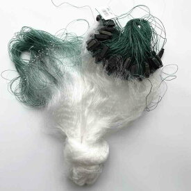 釣り メッシュ ネット 淮 宇 1本 指 15本 3 層 フローティング ネット 食事 魚 白 ストライプ フィッシングネット 流し 網 小型 ジャケット