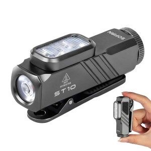 Sofirn ST10 �����d�� ���^ �t���b�V�����C�g �N���b�v���C�g �X�|�b�g/�t���b�h/660nm�ԐF�� 15��̏Ɩ����[�h Type-C�[�d�� �}�O�l�b�g�e�[���L���b�v���N���b�v�t�� IPX6�h�� �U���h�� ��d�΍�