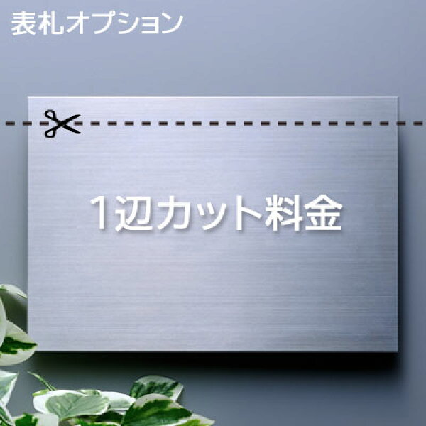 【表札用追加料金 】 ステンレス表札 １辺カット料金
