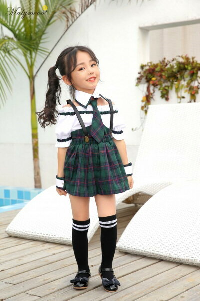 楽天市場 ハロウィン コスプレ キッズ スクールガール グリーン 1cm マリームーン コスプレ 学生服 コスチューム 子供用 キッズ 制服 学生 私服 衣装 仮装 イベント ハロウィン 40 イベントショップ パンプキン
