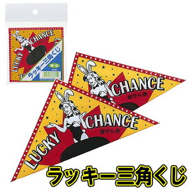 【12点までメール便も可能】ラッキー三角くじ 無地（100枚入）　[くじ引き 抽選 パーティーゲーム クリスマス 誕生日 バースデー おうち遊び 室内遊び 巣ごもり 景品 ゴルフコンペ 二次会 イベント]【B-0018_778354】