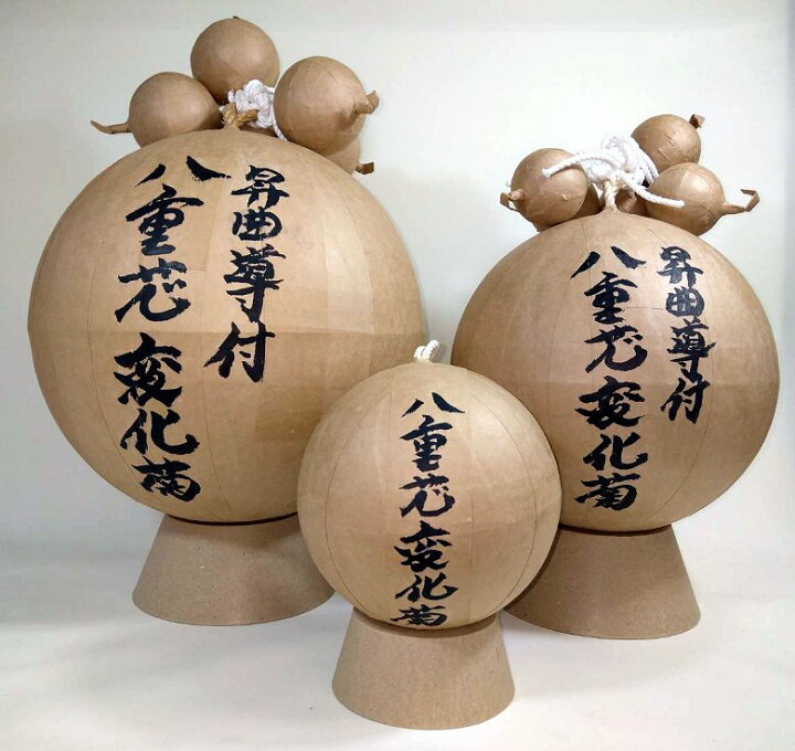 楽天市場】レプリカ花火 尺玉 ※曲導付き（直径約30cm、墨字入り、台座 