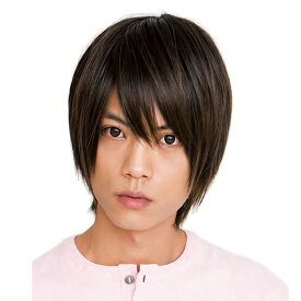 【メンズウィッグ ヘアネット付】[5775] ストレートショート （ローライトブラウン） 　[ラパンドアールオム 男性用 ウィッグ メンズ かつら ファッションウィッグ ウイッグ イベント] 【506154】