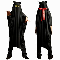 !!最安値挑戦中!! 2WAYてるてるキャットポンチョ　　［黒猫 コスプレ かぶりもの 衣装 コスチューム ユニ…