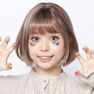 【20点までメール便も可能】 アイメイク7 (march of the monsters) [オバケ 怪物 カラフル フェイスシール ボディシール アートシール ハロウィンメイク イベント ライブ スポーツ観戦 写真映え