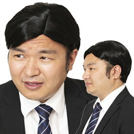 【1点までメール便も可能】カツランド 七三分け　　[かつら アニメ 部長 コスプレ ガリ勉 おじさん メンズ なりきり モノマネ かっこいい お笑い カツラ かぶりもの ハロウィン 仮装 イベント]【C-0867_890874】