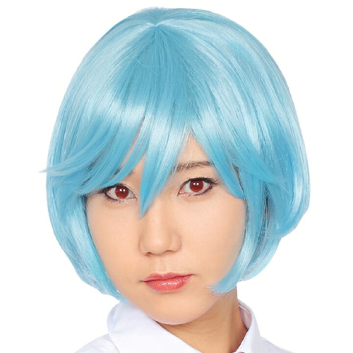 楽天市場 アニメ コスプレ かつら カツランド アニメショート アニメ かつら コスプレ 青髪 ブルー ショートヘアー なりきり ものまね ハロウィン パーティーグッズ 仮装 イベント C 0254 イベントショップ パンプキン