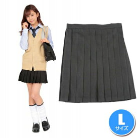 ＼在庫限り／ ティーンズエバー スカート L（ブラック）　　[teens ever 女子高生 スカート コスプレ 制服 プリーツ なりきり JK 仮装 ハロウィン イベント]【A-1656_870333】