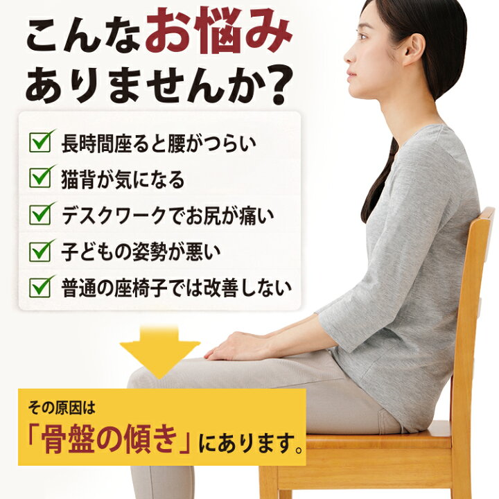 楽天市場】座るだけで美姿勢 座椅子 [ 腰にピタッと美姿勢チェア ] 腰 
