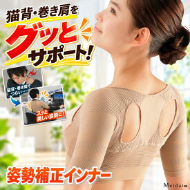 背筋補正インナー [ 勝野式 肩楽さん ] 猫背矯正インナー 姿勢補正インナー 猫背矯正サポーター 背筋サポーター 肩こり 背筋補正ベルト 姿勢補正ベルト 猫背補正インナー 背筋矯正インナー 姿勢矯正 下着 猫背インナー 勝野式 背筋伸ばす 姿勢補正下着 薄手 肩甲骨ベルト