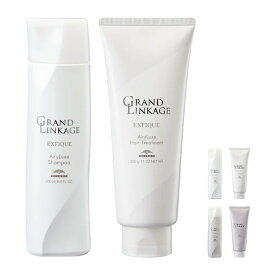 【LINE登録で300円OFF】ミルボン グランドリンケージ エクスフィーク シャンプー 200ml＋トリートメント 200g 計2個 お試しセット[エイジングケア シャンプー トリートメント ダメージケア 年齢 髪年齢 加齢 修復 補修 保護]