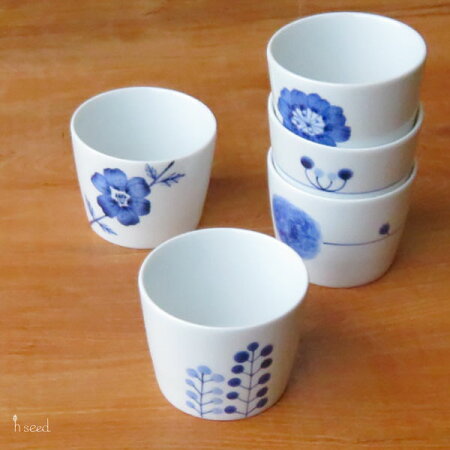 【波佐見焼】【磁器】【花柄】【マルチカップ】【日本製】【保存】【食器】flowersマルチカップ