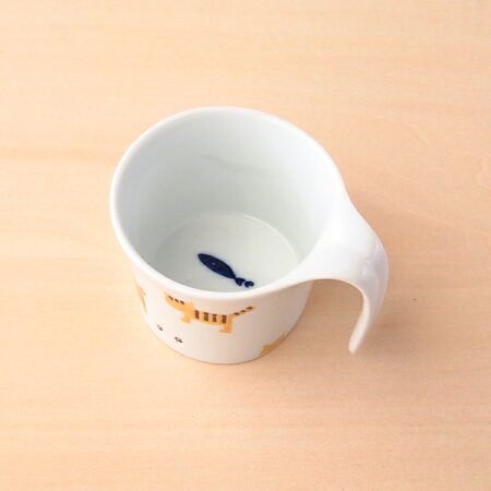 波佐見焼重山こども食器おさんぽねこミニマグカップ【波佐見焼】【HASAMI】【重山】【和】【食器】【モダン】【おしゃれ】【北欧】【料理】【贈り物】【御祝】【プレゼント】【日本製】【磁器】【陶器】