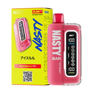 NASTY BAR �x�C�v �d�q�^�o�R 20000�� �^�[���E�j�R�`��ZERO �g�ь^�x�C�v �l�C�d�q�^�o�R VAPE �i�X�e�B�[ nasty