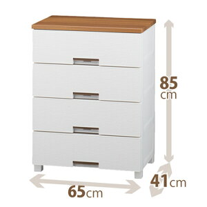 ●★ 天馬 リビングチェスト 4段 幅65.0×奥行41.0×高さ85.0cm フィッツプラスメッシュFM6504ホワイト tenma テンマ Fits フィッツ 衣類収納トおしゃれ 多段チェスト 衣類 洋服 プラスチック多段収納