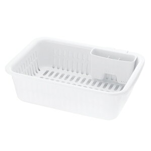 ◇ リッチェル シェリー 水切りセット L ホワイト キッチン 水切りかご キッチン水切りかご シンク水切りかご 調理器具収納 野菜水切りかご 水切りバスケット キッチン整理 キッチンアイテ