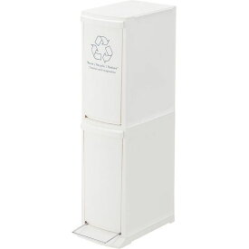 【メーカー直送】東谷 AZUMAYA ダストボックス 2D ホワイト LFS-932WH ゴミ箱 ダストボックス ペダル キッチン ごみ箱 おしゃれ 送料無料