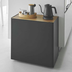 【ポイント5倍】◎★ 山崎実業 tower 隠せるテレワークワゴン タワー ホワイト 1424 / ブラック 1425 インテリア サイドワゴン 隠す収納 目隠し 高さ調節 キッチン ランドリー