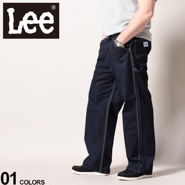 大きいサイズ メンズ Lee (リー) 綿100％ ポケット ジップフライ ペインターパンツ ONEWASH パンツ ロングパンツ ジーンズ デニム  ジーパン アメカジ コットン LM72889002L5L 流行 メンズファッション ブランド 原宿ゼンモール | 原宿ゼンモール