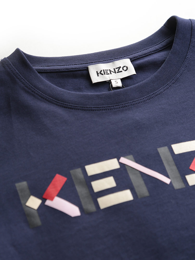 独創的 KENZO (ケンゾー) クラシックカラー ロゴプリント クルーネック 