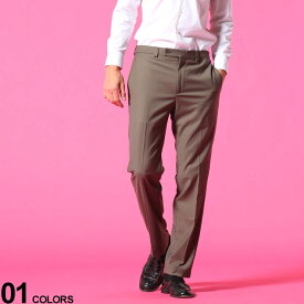 Calvin Klein (カルバンクライン) ウォッシャブル ストレッチ ノータック 無地 スラックスブランド メンズ 男性 紳士 ボトムス スラックス ロングパンツ ビジネス フォーマル きれいめ CKJINNYJ70021