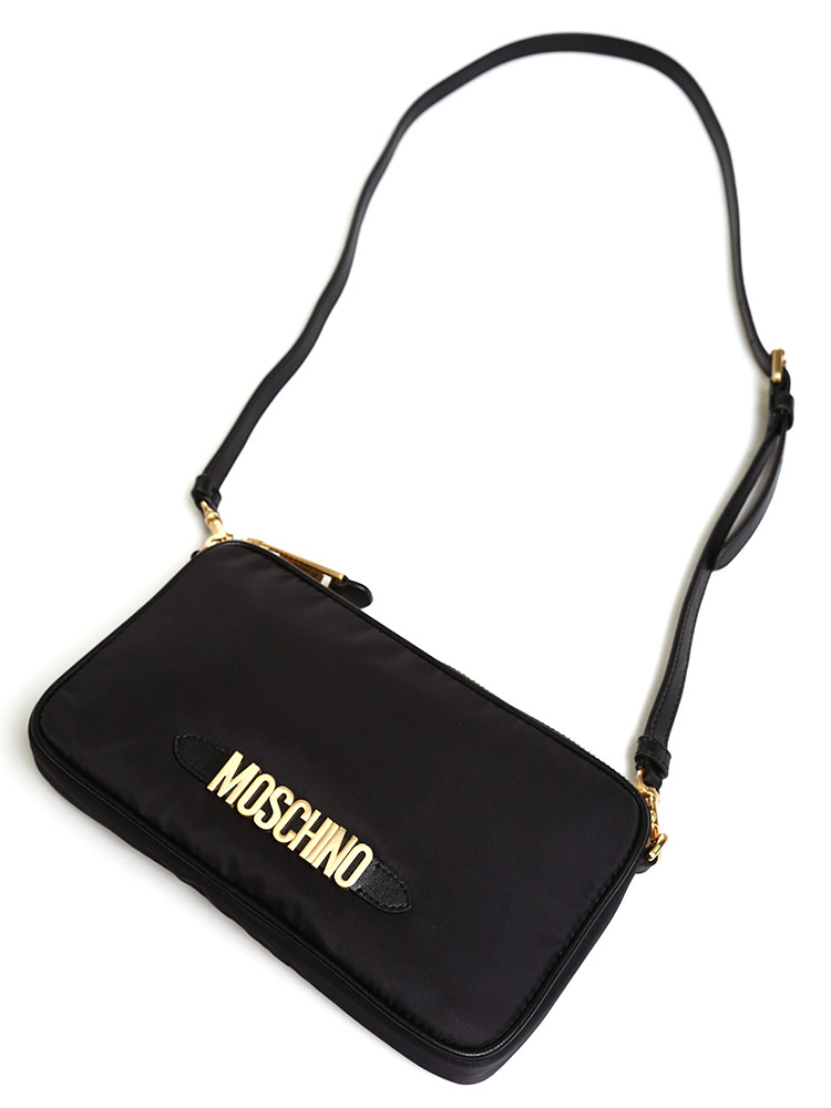 MOSCHINO (モスキーノ) ロゴ ジップ ショルダーバッグブランド レディース バッグ 鞄 ショルダー コンパクト MHL74188202 |  原宿ゼンモール