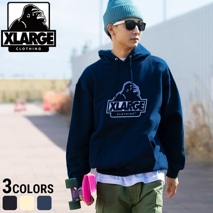 楽天市場 エクストララージ パーカー Xlarge Bigロゴ刺繍 プルパーカー プルオーバー スウェット パーカーメンズ 男性 トップス フード パーカー プルパーカー 裏毛 春 秋 冬 スエット ストリート Web限定 原宿ゼンモール