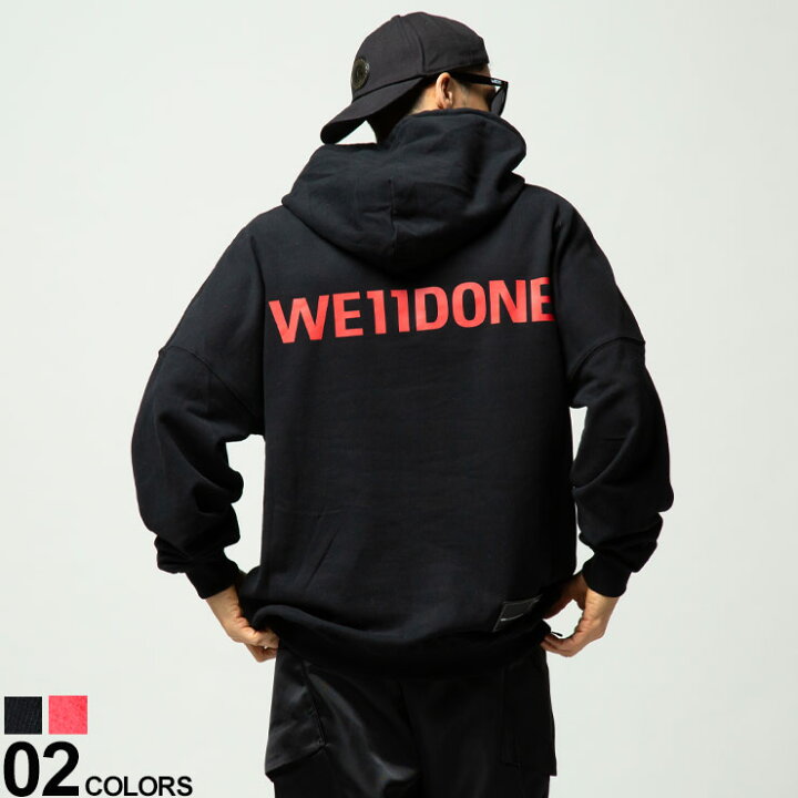 楽天市場 We11done ウェルダン バックロゴ プルオーバー スウェット パーカーブランド メンズ 男性 トップス パーカー 長袖 フード Wdssu 原宿ゼンモール