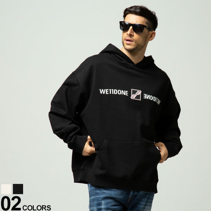 楽天市場 We11done ウェルダン ミラーロゴ プルオーバー スウェット パーカーブランド メンズ 男性 トップス パーカー 長袖 フード Wdthu 原宿ゼンモール