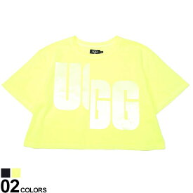 UGG australia (アグオーストラリア) レディース BIGロゴ クルーネック 半袖 Tシャツ FIONNA LOGOブランド レディース トップス Tシャツ 半袖 シャツ ショート UGGL1125161