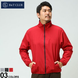 大きいサイズ メンズ B＆T CLUB (ビーアンドティークラブ) ALL-WEATHER 撥水 ストレッチ 防花粉 裏メッシュ フルジップ ジャケット ジャケット ブルゾン スタンド 3442291X