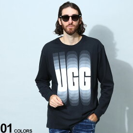 UGG Australia (アグオーストラリア) BIGロゴ クルーネック 長袖 Tシャツブランド メンズ 男性 トップス Tシャツ 長袖 ロンT UGG1132418