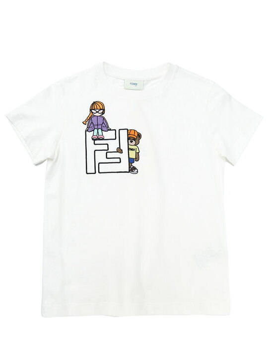 楽天市場】FENDI (フェンディ) FF刺繍 クルーネック 半袖 Tシャツ 