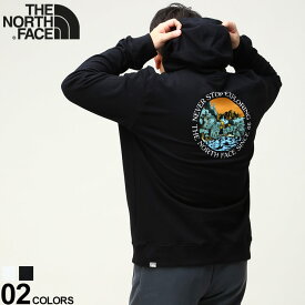 大きいサイズ メンズ THE NORTH FACE (ザ ノースフェイス) 裏起毛 プリント プルオーバー パーカー MEN’S SEASONAL GRAPHIC HOODIE パーカー プルパーカー フード NF0A7X1PD22