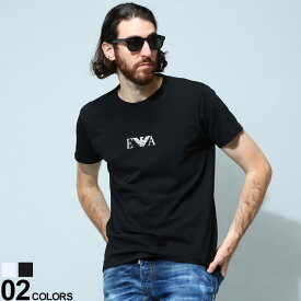 EMPORIO ARMANI (エンポリオ アルマーニ) ロゴ クルーネック 半袖 アンダーTシャツ 2枚セットブランド メンズ 男性 トップス Tシャツ インナー シャツ EAU111267CC715