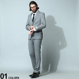 Calvin Klein (カルバンクライン) 千鳥柄 シングル スーツ SLIMFITブランド メンズ 男性 ビジネス フォーマル スーツ CKMABRY5UZ0629