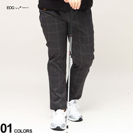 大きいサイズ メンズ EDWIN GOLF (エドウィン ゴルフ) ストレッチ チェック ゴルフ テーパードパンツ パンツ ロングパンツ スポーツ EDG02R576