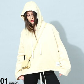 JIL SANDER (ジルサンダー) ワンポイント プルオーバー パーカーブランド レディース トップス パーカー 長袖 フード JLLGU0009JTN030