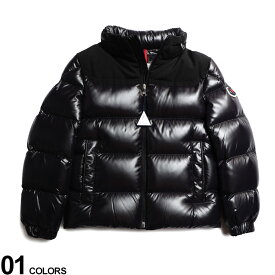 MONCLER (モンクレール) フード収納 切り替え フルジップ ダウンジャケット Adilieブランド キッズ 子供服 アウター ジャケット ブルゾン ダウン MCBADILIE