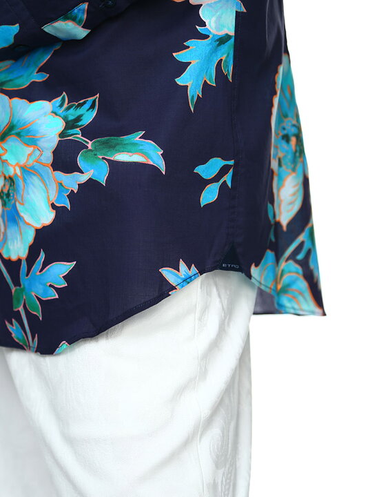 楽天市場】ETRO (エトロ) 綿100％ 花柄 長袖 シャツ 【春夏新作