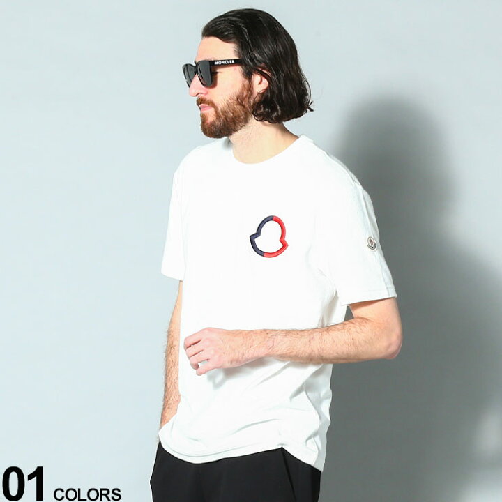 楽天市場】MONCLER (モンクレール) ロゴ刺繍 パイル地 クルーネック  