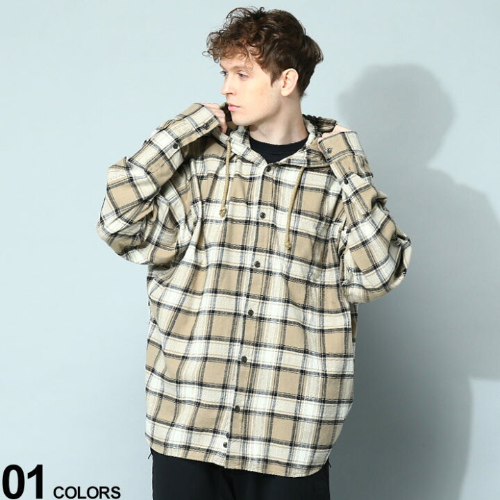 楽天市場】DIESEL (ディーゼル) フード付き チェック 長袖 シャツ S 