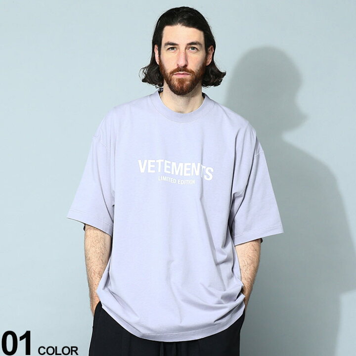 楽天市場】VETEMENTS (ヴェトモン) ロゴプリント クルーネック 半袖 T 