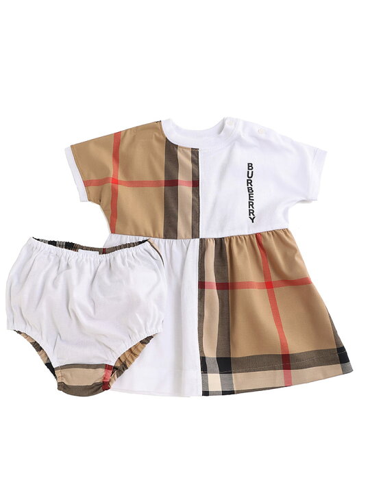 楽天市場】BURBERRY (バーバリー) チェックパネル コットンドレス  