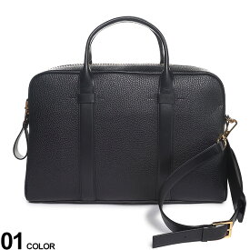 クーポン利用で2000円OFF TOM FORD (トムフォード) レザー ショルダーストラップ付 ブリーフケースブランド メンズ 男性 バッグ 鞄 トート ショルダー ビジネス TFH0364LCL041G