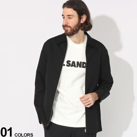 JIL SANDER (ジルサンダー) フルジップ 長袖 シャツブランド メンズ 男性 トップス シャツ 長袖シャツ ジップ JLDL0167J40117